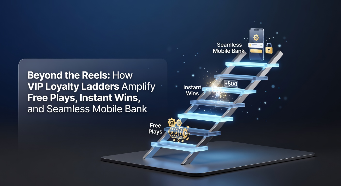 Smartphone mit Casino-App, die VIP-Banking-Features und Instant-Win-Benachrichtigungen zeigt, um nahtlose Mobile-Integration zu illustrieren